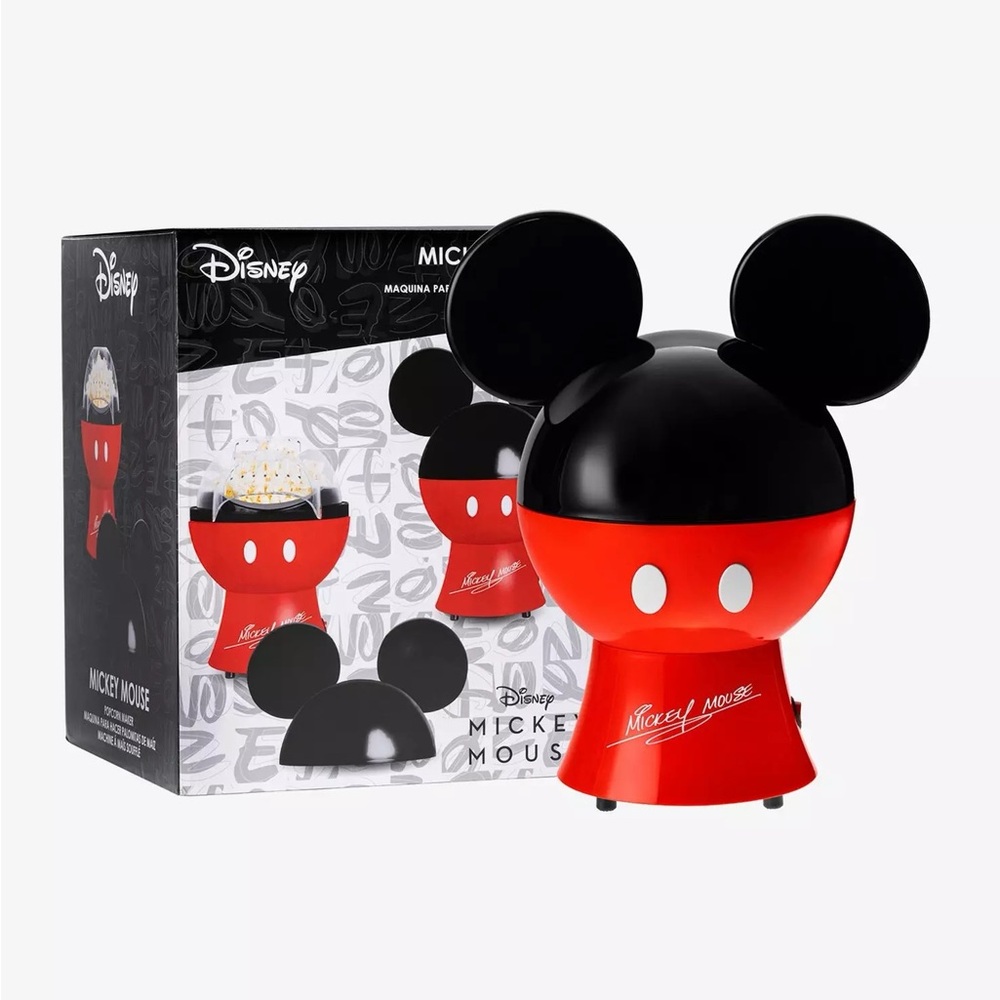 Disney Mickey Mouse Red and Black Popcorn Popper